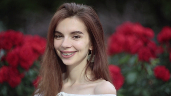 Beautiful girl with braces smiling and not shy Stock Video Footage ...