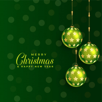 Beautiful green christmas ball background Beautiful green christmas ball background