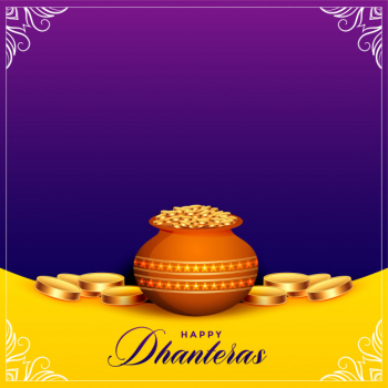 Beautiful happy dhanteras festival card with text space Free Vector Beautiful happy dhanteras festival card with text space Free Vector