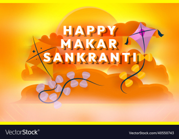 beautiful happy makar sankranti festival