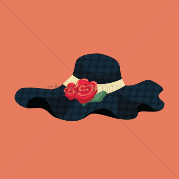Beautiful hat with flower Beautiful hat with flower