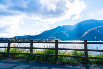 Beautiful landscape around lake kawaguchiko Beautiful landscape around lake kawaguchiko