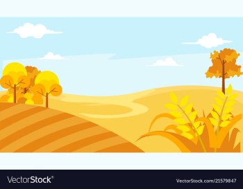 Beautiful landscape with blue sky vector image Beautiful landscape with blue sky vector image
