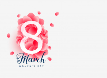 Beautiful march 8 happy women's day card design Beautiful march 8 happy women's day card design