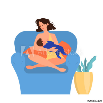 Beautiful mother breastfeeding her child Beautiful mother breastfeeding her child