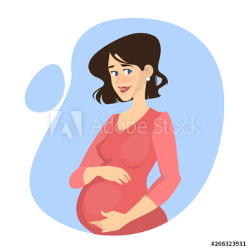 Beautiful pregnant woman portrait