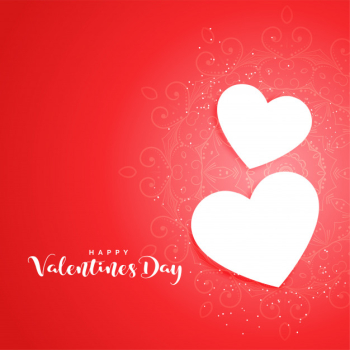 Beautiful red background with white hearts Beautiful red background with white hearts