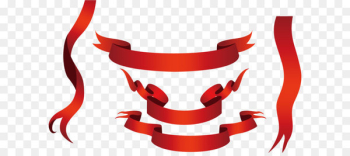 Beautiful red ribbon vector Beautiful red ribbon vector