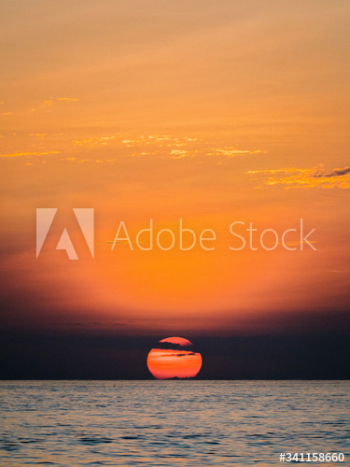 Beautiful sunset at sea Beautiful sunset at sea