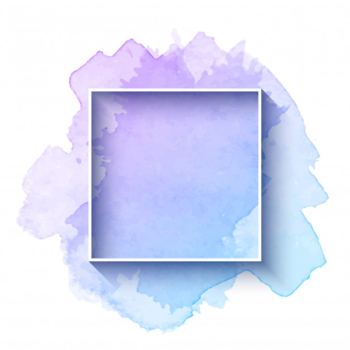 Beautiful watercolor frame Free Vector