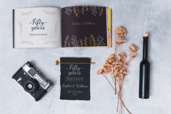 Beautiful wedding card mockup Free Psd Beautiful wedding card mockup Free Psd