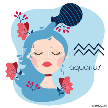 beautiful woman with aquarius zodiac sign beautiful woman with aquarius zodiac sign