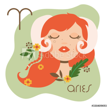 beautiful woman with aries zodiac sign beautiful woman with aries zodiac sign