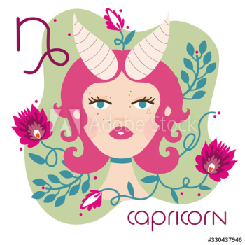 beautiful woman with capricorn zodiac sign beautiful woman with capricorn zodiac sign