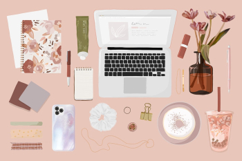 Beauty blogger essentials sticker, pink | Free Vector Illustration - rawpixel Beauty blogger essentials sticker, pink | Free Vector Illustration - rawpixel