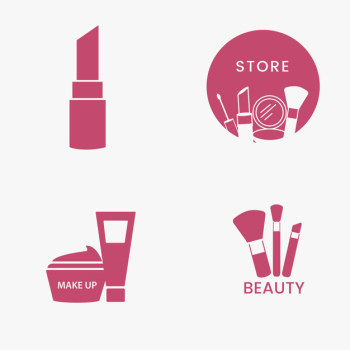 Beauty cosmetics icon set Beauty cosmetics icon set