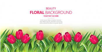 Beauty floral background Free Vector Beauty floral background Free Vector