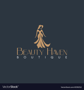 beauty haven logo boutique logo fashion minimal