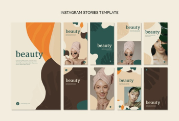 Beauty instagram stories template collection Free Psd Beauty instagram stories template collection Free Psd