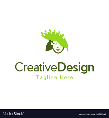 Beauty leaf naturally creative logo vector image Beauty leaf naturally creative logo vector image