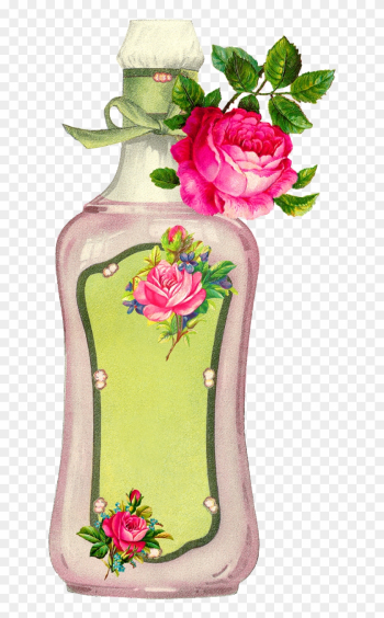 Beauty Rose Bottle Blank Label Image - Garden Roses