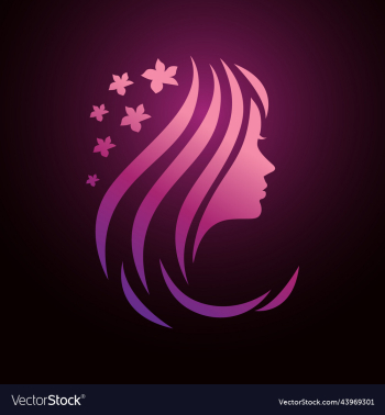 beauty woman silhouette logo beauty woman silhouette logo