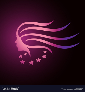 beauty woman silhouette logo beauty woman silhouette logo
