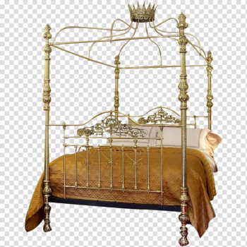 Bed frame Four-poster bed Furniture Canopy bed, bed transparent background PNG clipart