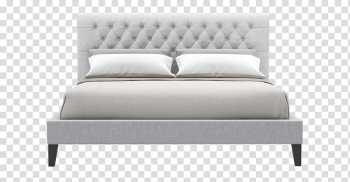 Bed frame Mattress Bed size Platform bed, single bed transparent background PNG clipart