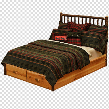 Bed frame Platform bed Bedside Tables Sleigh bed, bed transparent background PNG clipart