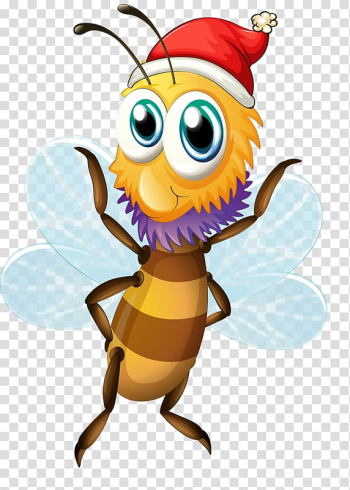 Bee Bear Giant panda Insect, Christmas Bee transparent background PNG clipart Bee Bear Giant panda Insect, Christmas Bee transparent background PNG clipart