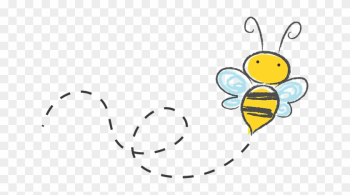 Bee Cartoon Bumble Honey Icon Buzz Sketch - Clip Art Transparent Background Bumble Bee