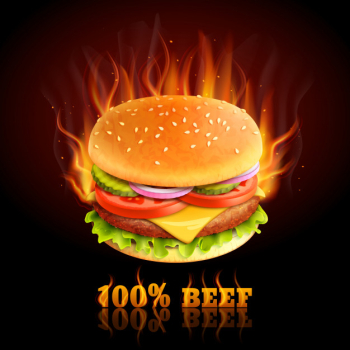 Beef hamburger background Beef hamburger background