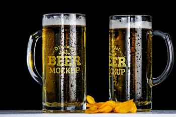 Beer mockup Free Psd