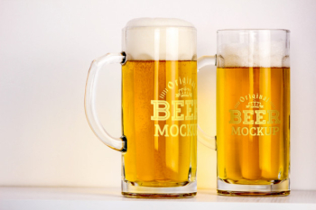 Beer mockup Free Psd