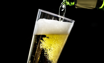 Beer Pouring Into Glass Cup Beer Pouring Into Glass Cup