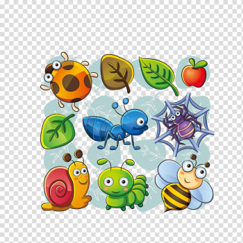 Beetle Cartoon , Insects and leaves transparent background PNG clipart Beetle Cartoon , Insects and leaves transparent background PNG clipart