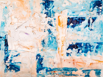 Beige And Blue Abstract Painting Beige And Blue Abstract Painting