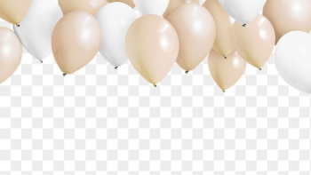 Beige balloon png border, transparent | Free PNG - rawpixel