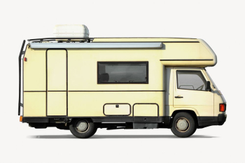 Beige campervan sticker, vehicle collage | Free PSD - rawpixel Beige campervan sticker, vehicle collage | Free PSD - rawpixel