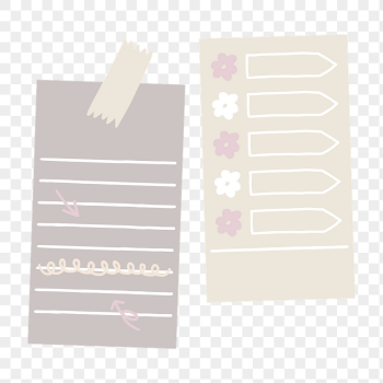 Beige notepaper png, stationery collage | Free PNG - rawpixel