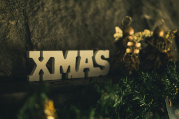 Beige Wooden Xmas Cutout Sign Beige Wooden Xmas Cutout Sign