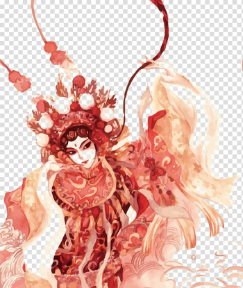 Beijing Peking opera Chinese opera Cantonese opera, Peking Opera characters transparent background PNG clipart