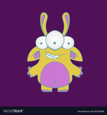 Being character fabulous kind sweet with big vector image Being character fabulous kind sweet with big vector image