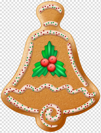 Bell bread , Christmas cookie Gingerbread , Christmas Cookie Bell transparent background PNG clipart