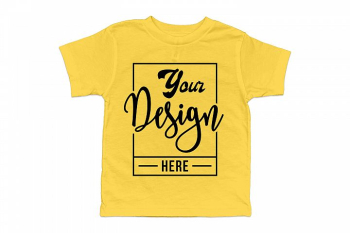 Bella Canvas 3001T, Yellow 3001T Mockup, T-shirt mockup Bella Canvas 3001T, Yellow 3001T Mockup, T-shirt mockup