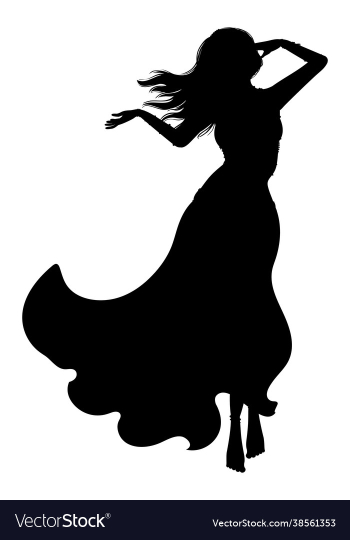 belly dancer girl silhouette belly dancer girl silhouette