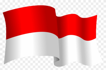 Bendera Merah Putih Berkibar - Clipart Bendera Indonesia