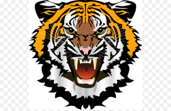 Bengal tiger Cat South China tiger Roar Clip art - Tiger Head ...