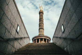 Berlin Victory Column Up Stair Berlin Victory Column Up Stair